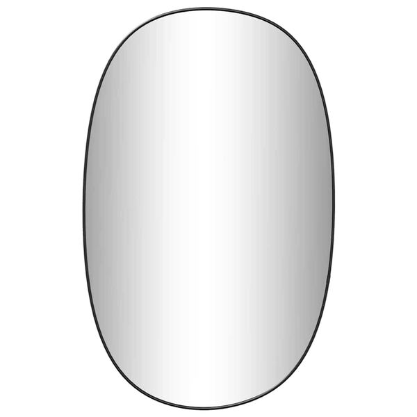 vidaXL Espejo de pared negro 70x45 cm