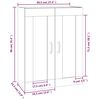 vidaXL Armario colgante de pared blanco 69,5x32,5x90 cm