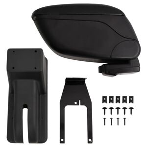 vidaXL Reposabrazos para coche Negro 12x29x(32-46) cm ABS