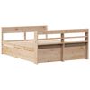 vidaXL Estructura de cama sin colch&oacute;n madera maciza de pino 140x190 cm