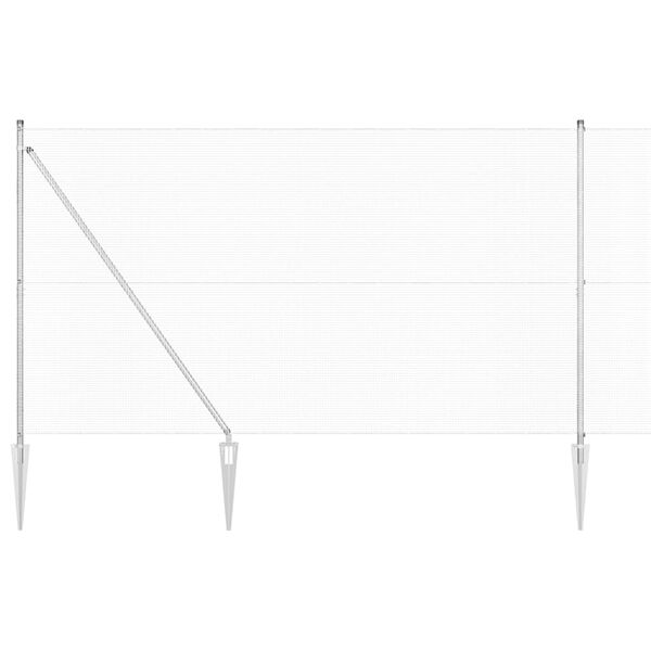 vidaXL Poste de Valla Plateado 50 x 1,5 m (malla de 12 x 12 mm) Acero