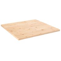 vidaXL Tablero de mesa cuadrado madera maciza de pino 70x70x2,5 cm
