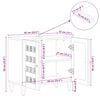 vidaXL Mueble de lavabo para ba&ntilde;o con puerta Nogal 62 x 33 x 58 cm