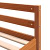 vidaXL Cama alta con escritorio y escalera madera marr&oacute;n 160x200 cm