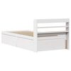 vidaXL Estructura de cama con cabecero madera de pino blanco 100x200cm