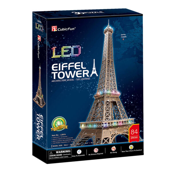Cubic Fun Puzzle 3D Eiffel Tower 84 piezas
