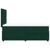 vidaXL Cama box spring con colch&oacute;n terciopelo verde oscuro 90x200 cm