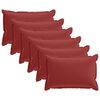 vidaXL Funda de almohada 6 uds. HOUTEN Rojo vino 50 x 80 cm Poli&eacute;ster