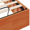vidaXL Estructura de Cama Ottoman Marr&oacute;n Cera 80 x 200 cm Pino macizo