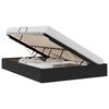 vidaXL Cama con almacenamiento Negro 140 x 190 cm Terciopelo
