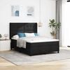 vidaXL Cama tipo Box Spring con colch&oacute;n Negro 200 x 140 cm tela