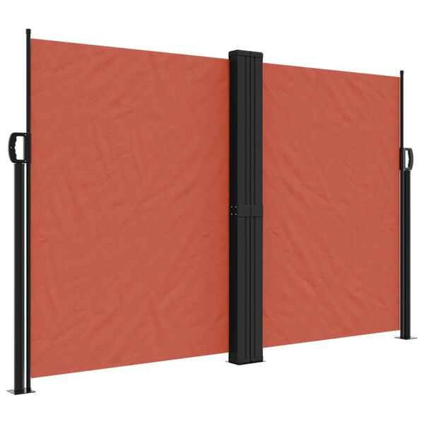 vidaXL Toldo lateral retr&aacute;ctil terracota 160x1000 cm