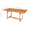 vidaXL Comedor de jard&iacute;n 7 piezas con cojines madera maciza de teca