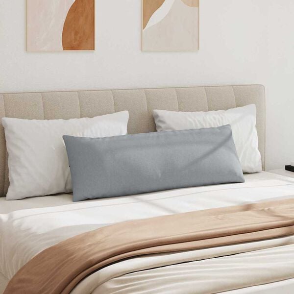 vidaXL Cojines de sofá 2 pcs Gris Claro 120 x 40 cm tela