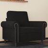 vidaXL Sill&oacute;n de terciopelo negro 60 cm