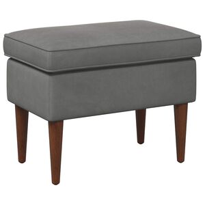 vidaXL Reposapi&eacute;s Gris oscuro 55 x 35 x 41 cm Terciopelo