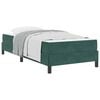vidaXL Cama tipo Box Spring con colch&oacute;n Verde oscuro 100 x 200 cm tela