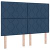 vidaXL Cabecero LED Gris Claro 144 cm tela