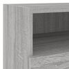 vidaXL Muebles de TV de pared 5 pzas madera de ingenier&iacute;a gris Sonoma