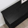 vidaXL Mesa Consola Roble negro 100 x 32 x 75 cm Madera contrachapada