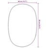 vidaXL Espejo de pared negro 60x40 cm