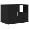 vidaXL Mueble de esquina madera de ingeniería negro 160x40x45 cm