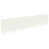 vidaXL Borde de C&eacute;sped 10 uds. 103 x 25 cm Acero Blanco