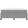 vidaXL Cama tipo Box Spring Gris Claro 140 x 200 cm tela