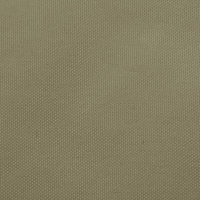 vidaXL Toldo de vela rectangular tela Oxford beige 3,5x5 m