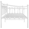 vidaXL Estructura de sof&aacute; cama sin colch&oacute;n metal blanco 90x200 cm
