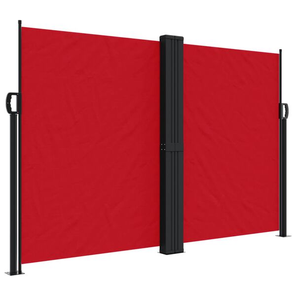 vidaXL Toldo lateral retr&aacute;ctil rojo 160x1000 cm