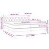 vidaXL Cama box spring con colch&oacute;n terciopelo rosa 200x220 cm