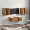 vidaXL Conjunto de mueble de TV 6 pcs Madera envejecida
