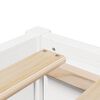 vidaXL Estructura de cama sin colch&oacute;n madera de pino blanca 140x190 cm