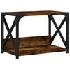 vidaXL Soporte de impresora 2 niveles roble ahumado 44x26x31,5 cm