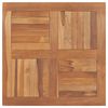 vidaXL Superficie de mesa cuadrada madera maciza de teca 80x80x2,5 cm