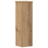 vidaXL Soportes de plantas 2 uds madera roble artisian 17x17x60 cm