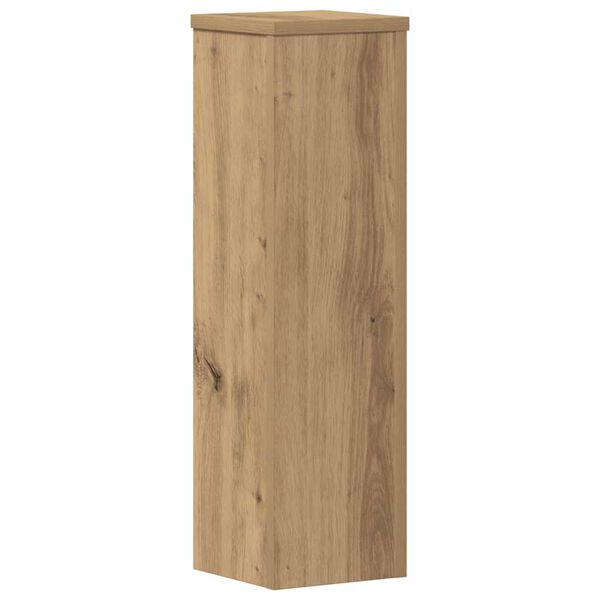 vidaXL Soportes de plantas 2 uds madera roble artisian 17x17x60 cm