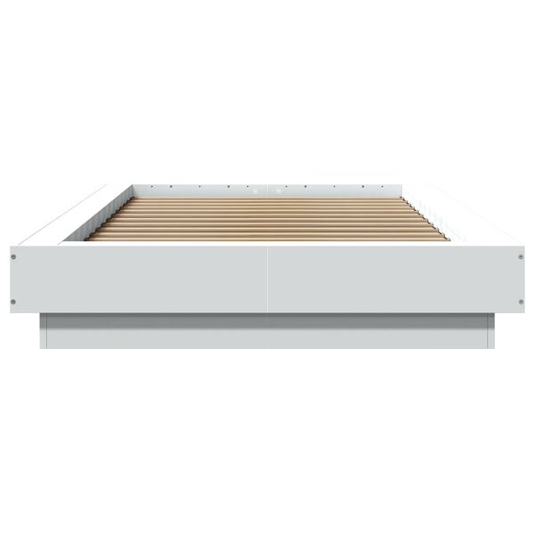 vidaXL Estructura de cama madera de ingeniería blanca 90x190 cm