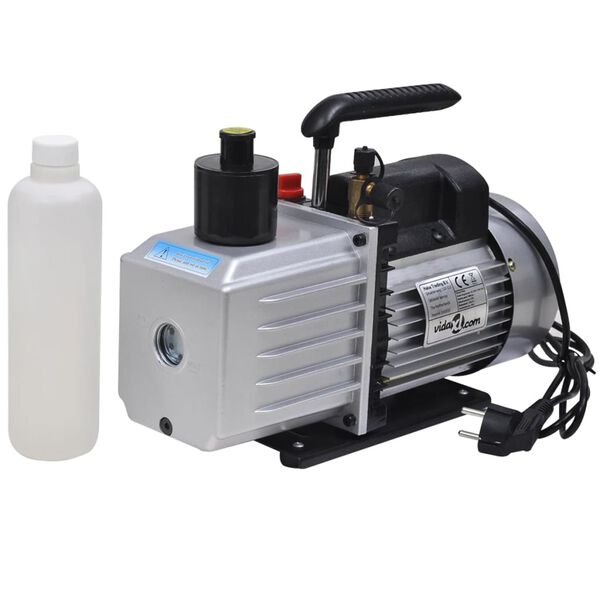 vidaXL C&aacute;mara de vac&iacute;o con bomba de 2 etapas 7,4 L