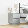 vidaXL Armario de Noche 2 pcs Gris Concreto 39 x 34,5 x 50 cm