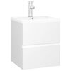 vidaXL Mueble con lavabo madera de ingenier&iacute;a gris