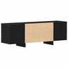 vidaXL Gabinete de TV Roble Negro 120 x 30 x 40,5 cm