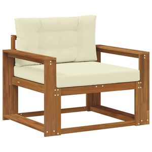 vidaXL Sof&aacute; intermedio de exterior Madera de Acacia S&oacute;lida Natural