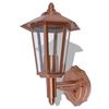 vidaXL Lámpara farol de pared para exterior acero inoxidable color cobre