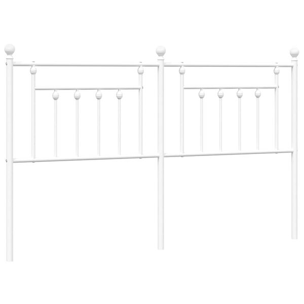 vidaXL Cabecero de metal blanco 180 cm