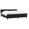 vidaXL Cama box spring con colchones terciopelo negro 180x220 cm