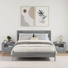vidaXL Mesitas de noche de pared 2 uds gris Sonoma 45x30x35 cm