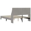vidaXL Estructura de cama Gris Claro 140 x 190 cm Terciopelo