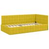 vidaXL Estructura de cama en esquina Amarillo 100 cm x 200 cm